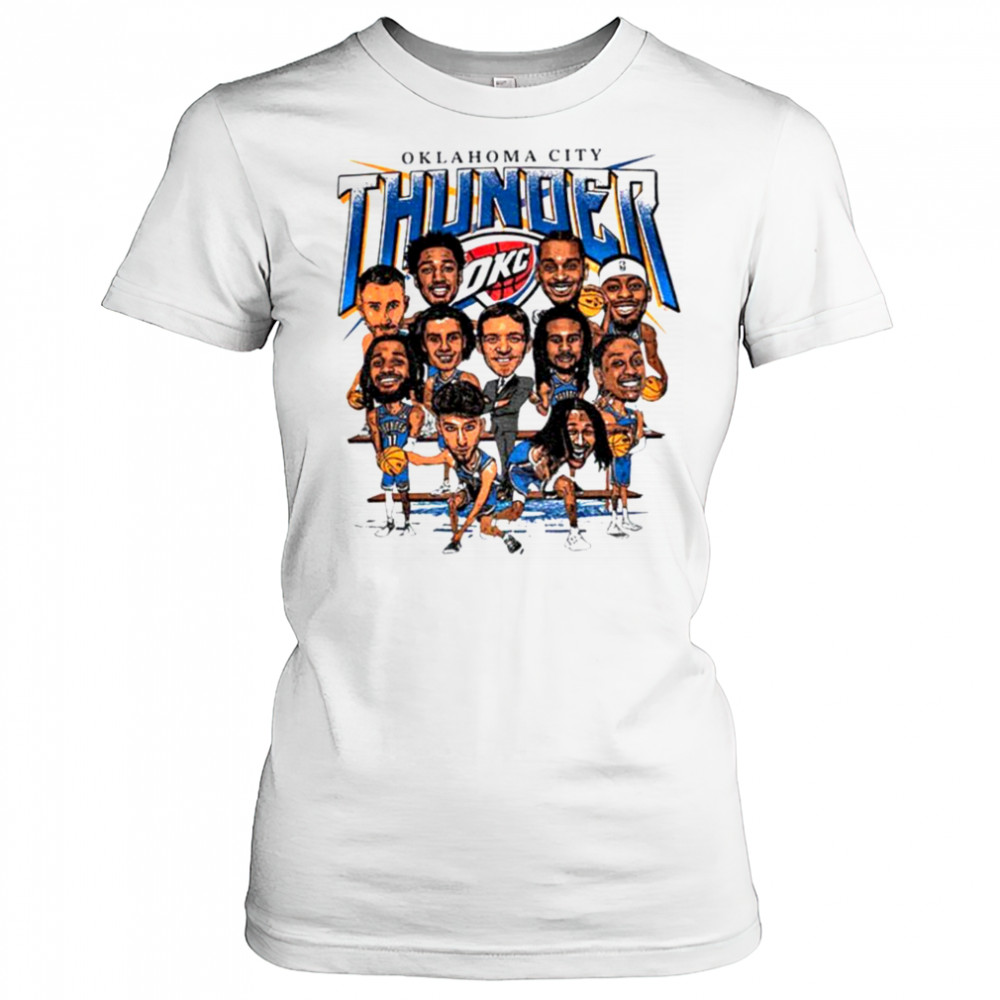 Oklahoma City Thunder OKC team caricature shirt Women's T-shirt