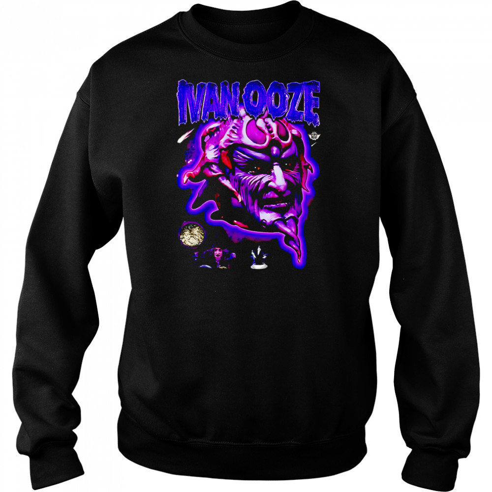 Oversized Cropped Ooze Face shirt Hoodie