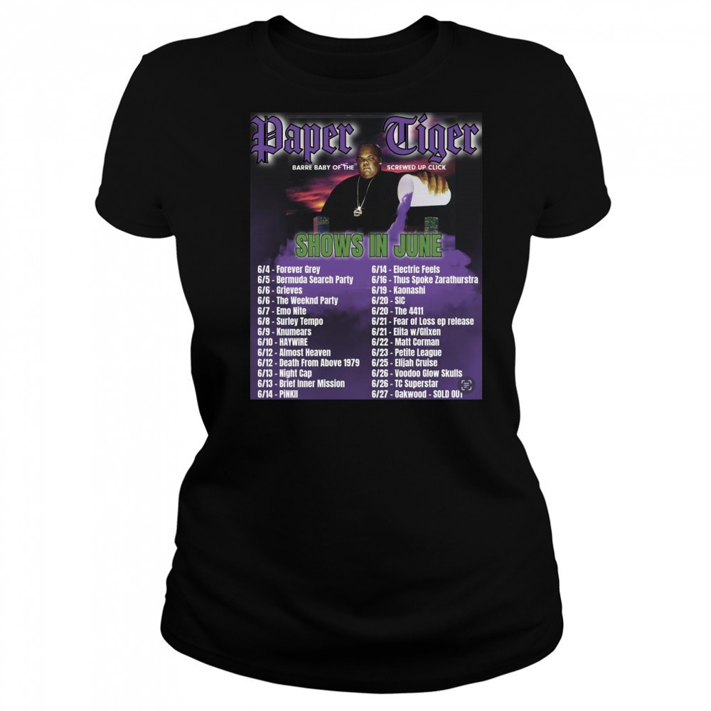 Paper Tiger Barre Baby Of The Screwed Up Click Shows In June 2025 Shirt Women's T-shirt