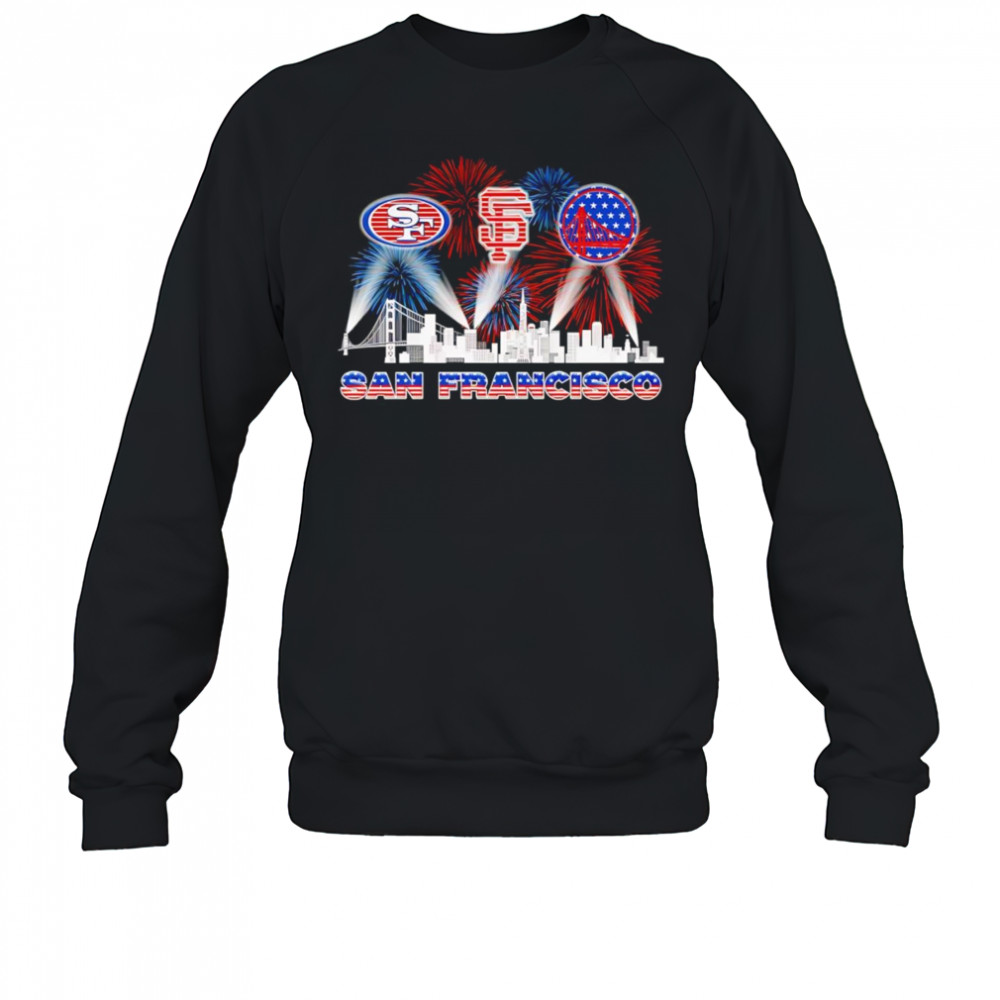 Patriotic skyline San Francisco sports shirt Sweatshirt