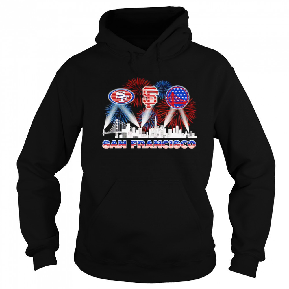 Patriotic skyline San Francisco sports shirt Sweatshirt