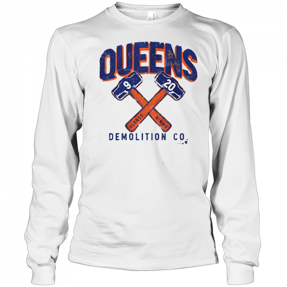 Pete Alonso & Brandon Nimmo Queens Demolition Co T-Shirt Long Sleeved