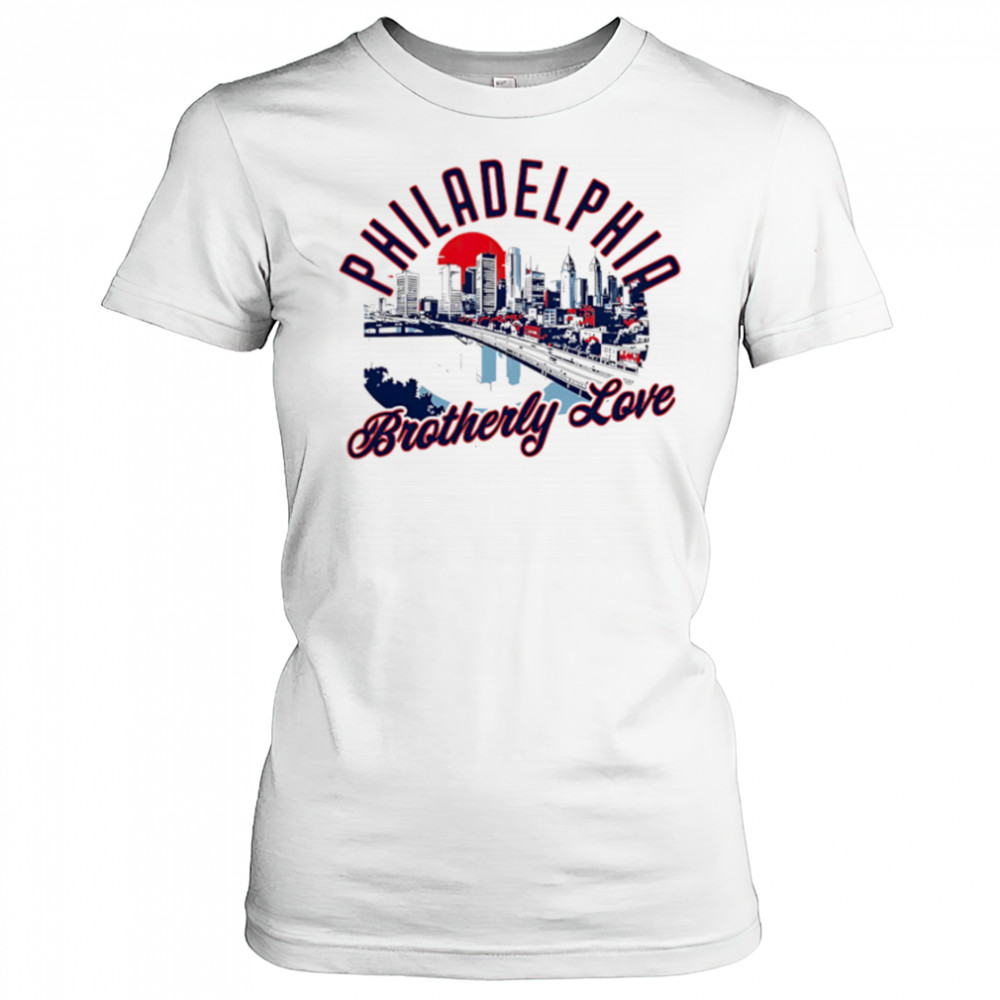 Philadelphia Brotherly Love Skyline Sunset shirt Women's T-shirt