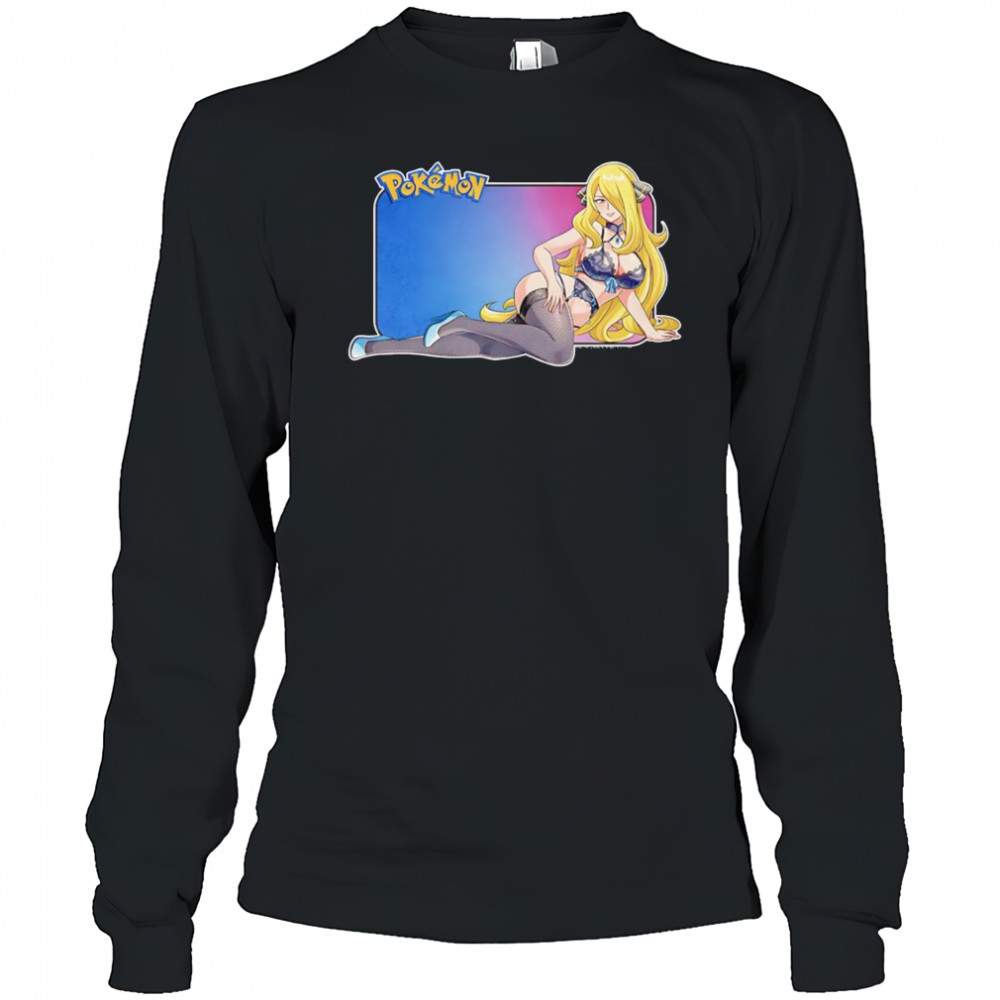 Pokemon Cynthia sexy shirt Long Sleeved