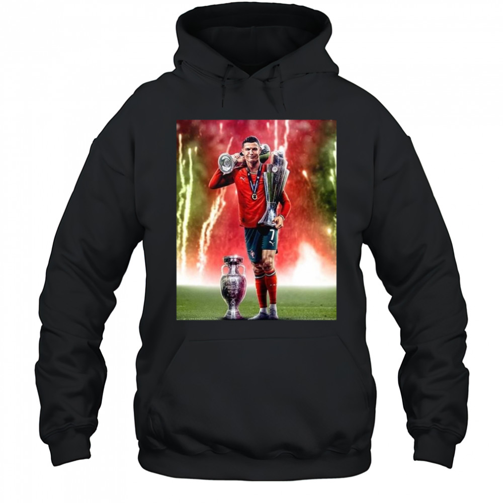 Portugal Win Nations League 2025 In Germany After Ronaldo 3 Trophies Shirt Hoodie