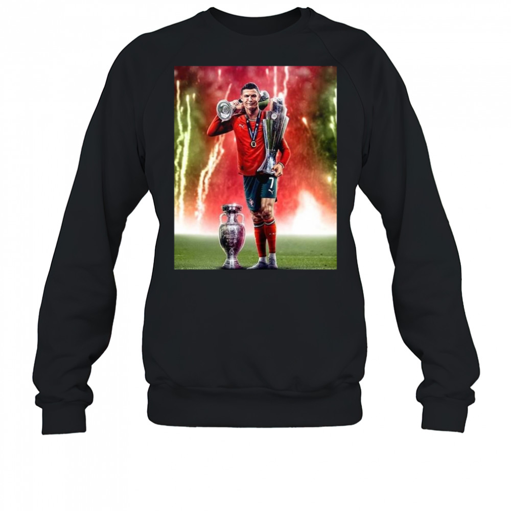 Portugal Win Nations League 2025 In Germany After Ronaldo 3 Trophies Shirt Sweatshirt