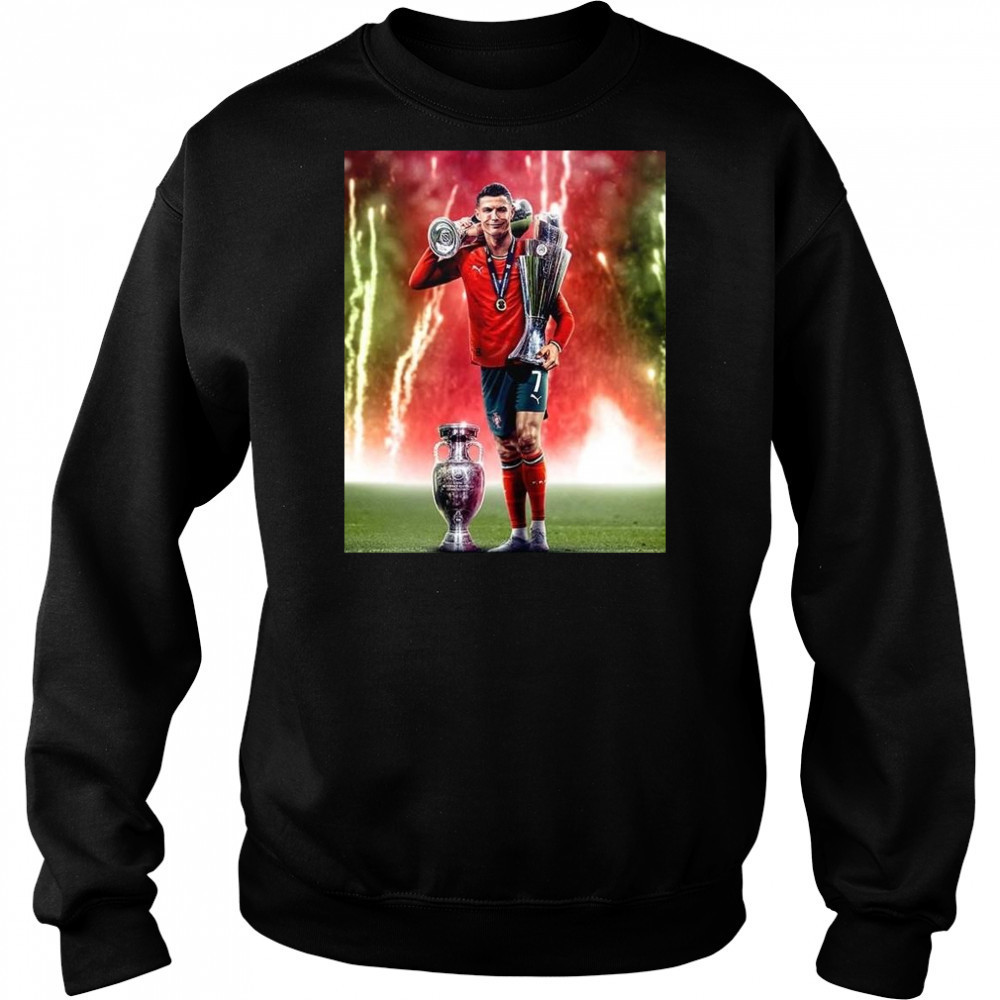 Portugal Win Nations League 2025 In Germany After Ronaldo 3 Trophies Shirt Hoodie