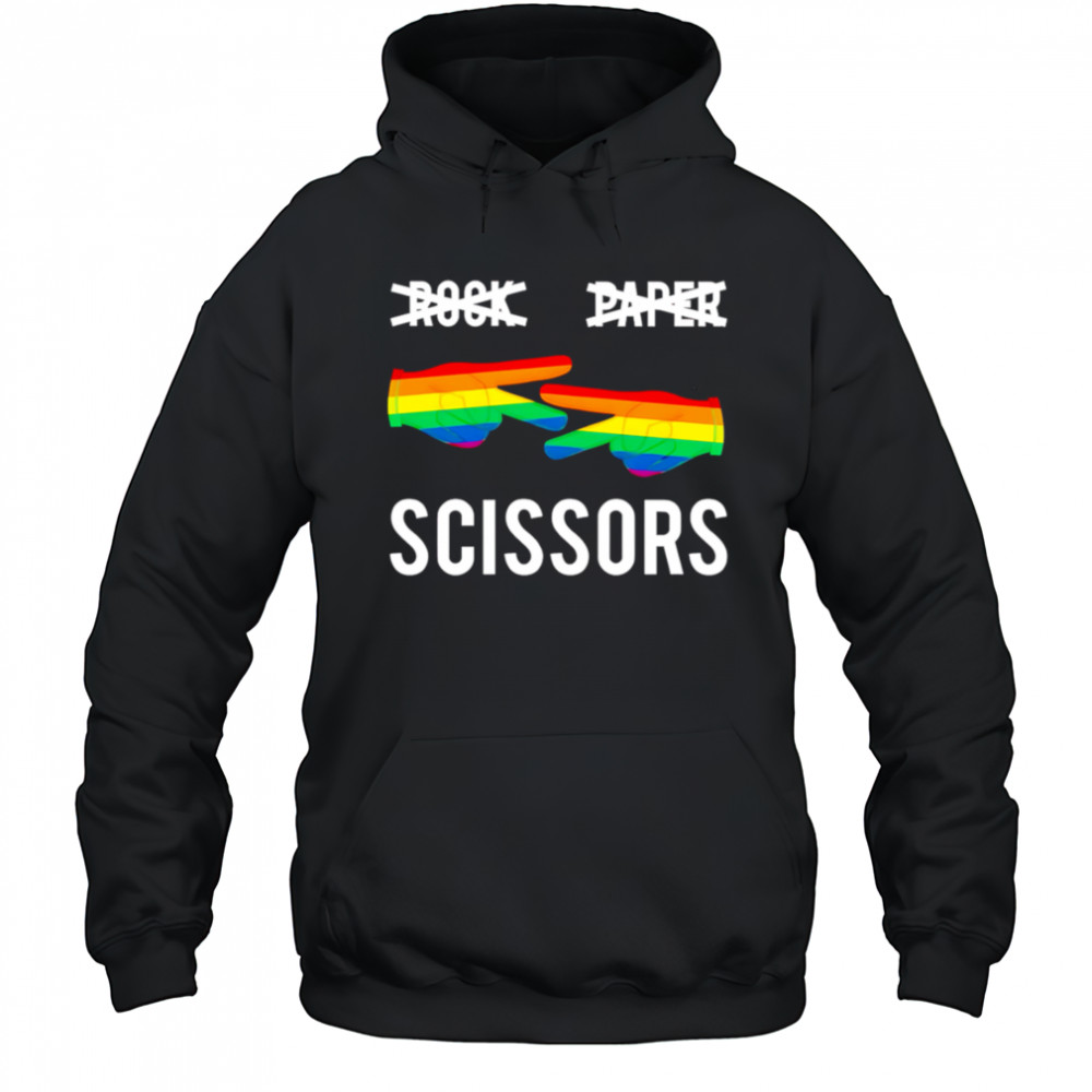 Rock Paper Scissors pride shirt Hoodie