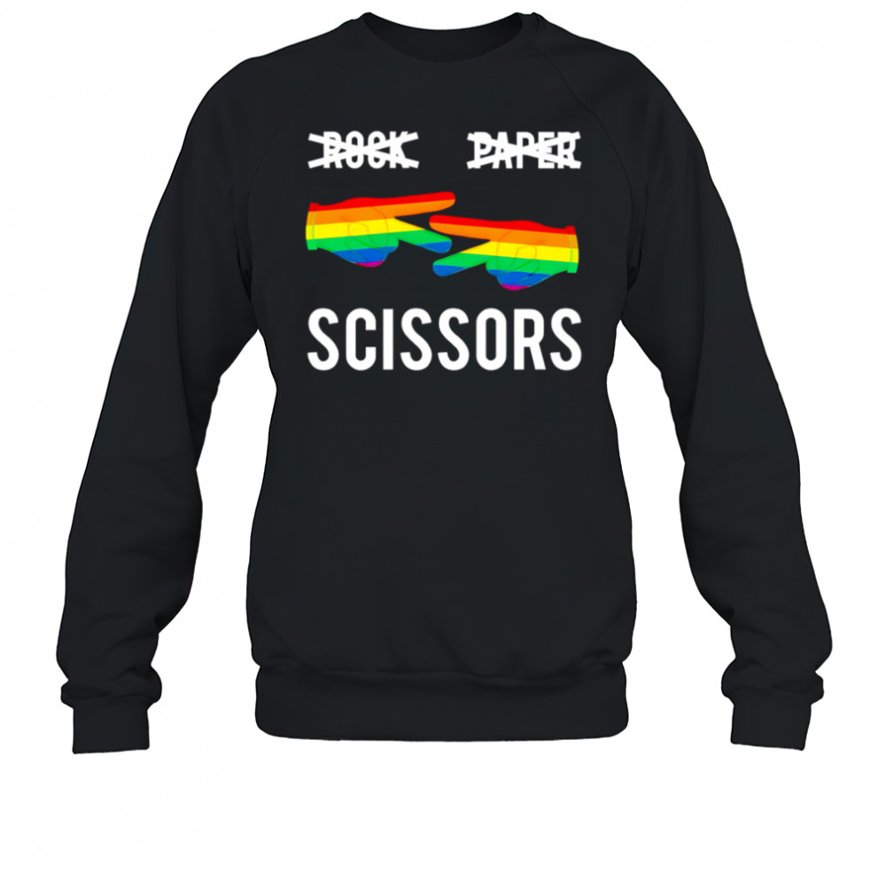 Rock Paper Scissors pride shirt Sweatshirt