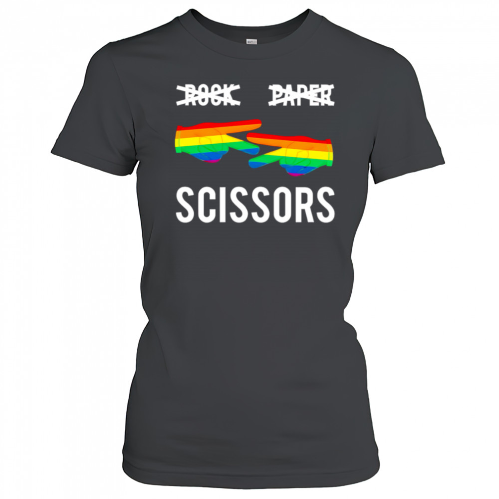 Rock Paper Scissors pride shirt Women's T-shirt