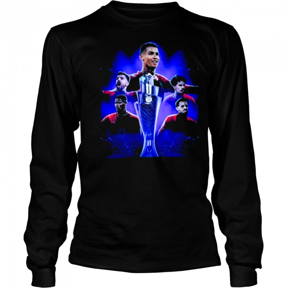 Ronaldo Portugal Champion 2025 Soccer Fan Shirt Long Sleeved