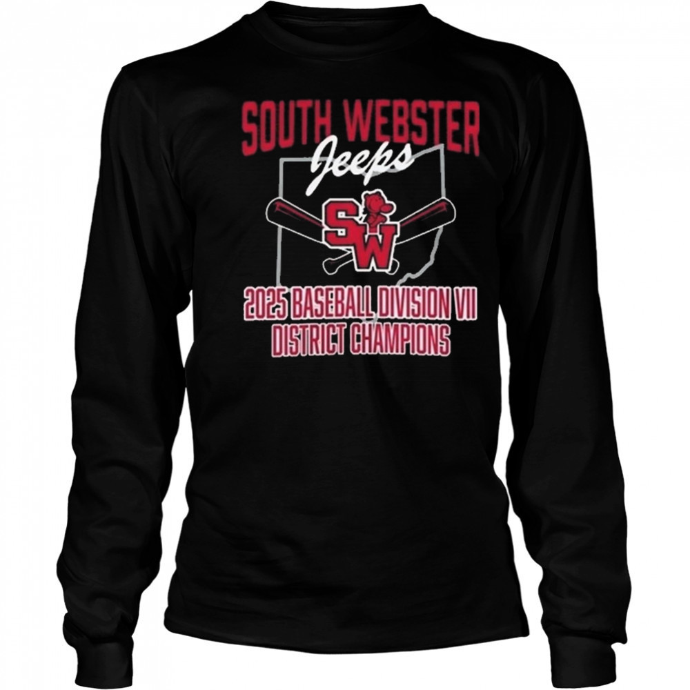 South Webster Baseball 2025 District Champion Shirt Long Sleeved
