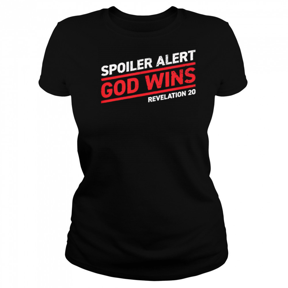 Spoiler Alert God Wins revelation 20 retro shirt Women's T-shirt