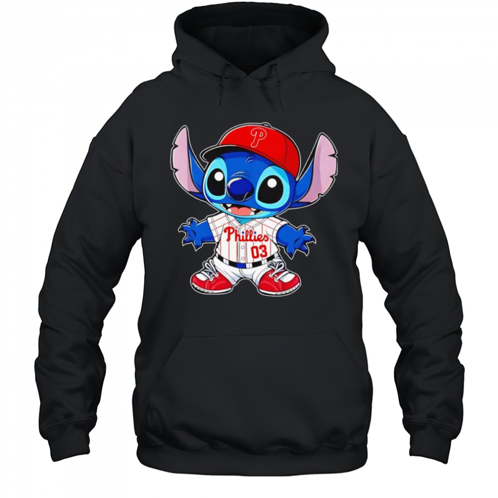 Stitch Philadelphia Phillies baseball shirt Hoodie