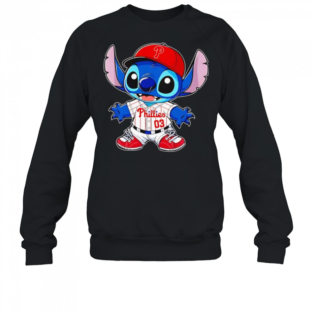 Stitch Philadelphia Phillies baseball shirt Sweatshirt