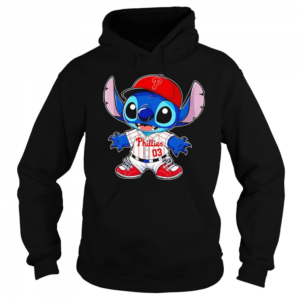 Stitch Philadelphia Phillies baseball shirt Sweatshirt