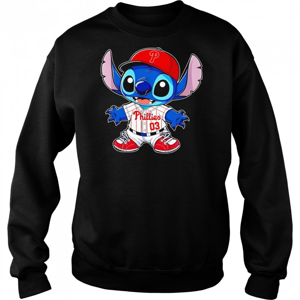 Stitch Philadelphia Phillies baseball shirt Hoodie