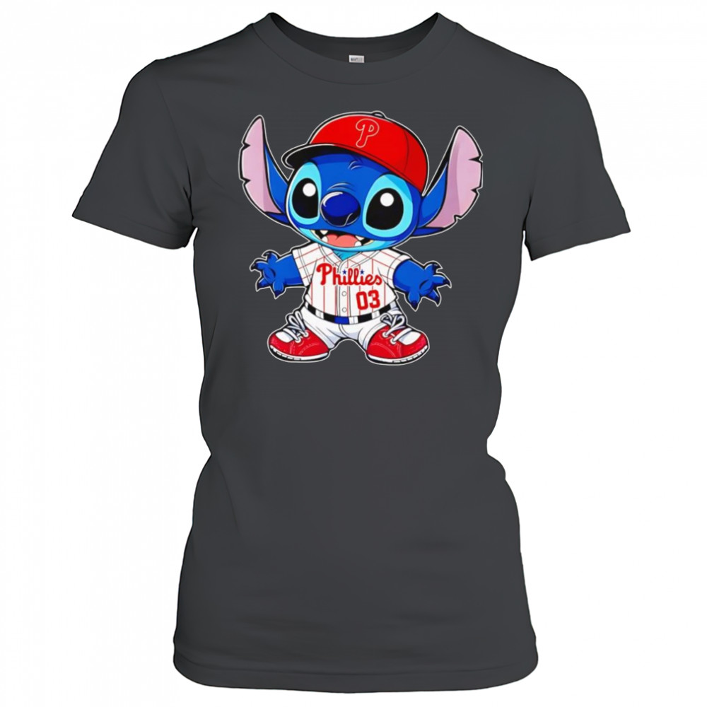 Stitch Philadelphia Phillies baseball shirt Women's T-shirt
