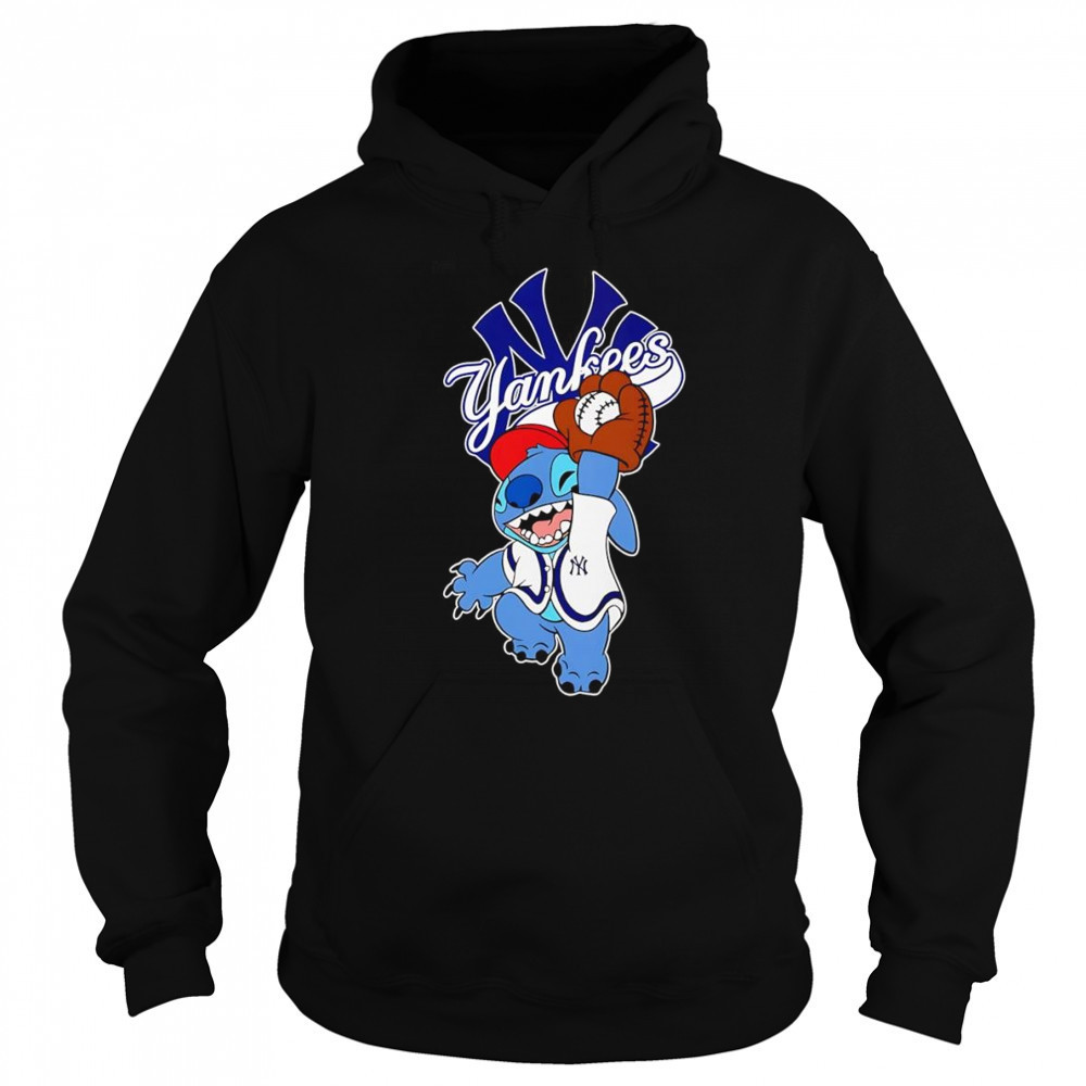 Stitch play baseball New York Yankees shirt Sweatshirt