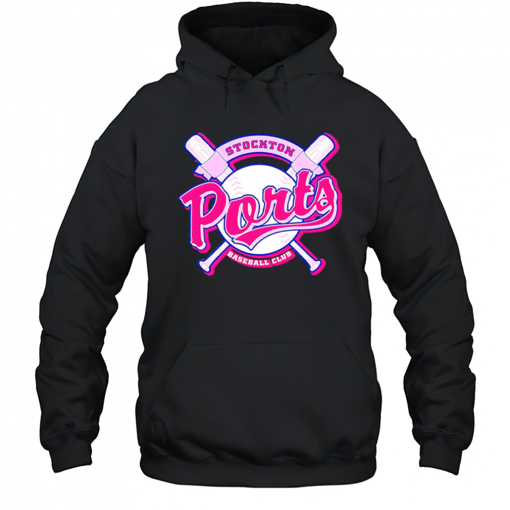 Stockton Ports Baseball Club x Pink Night 2025 logo shirt Hoodie