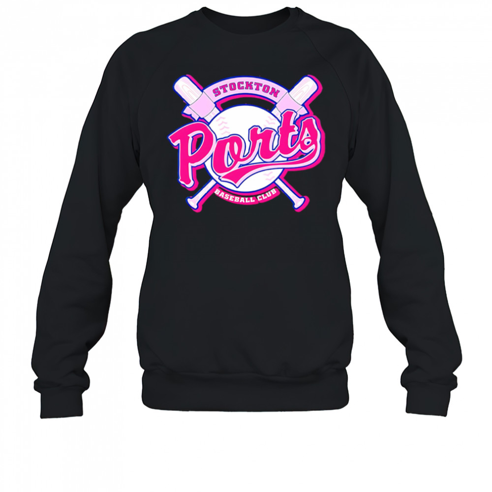 Stockton Ports Baseball Club x Pink Night 2025 logo shirt Sweatshirt