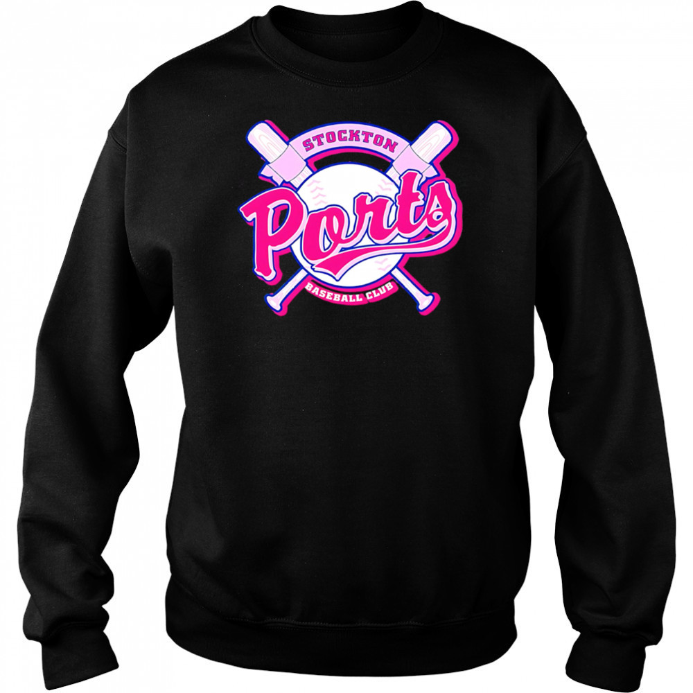 Stockton Ports Baseball Club x Pink Night 2025 logo shirt Hoodie