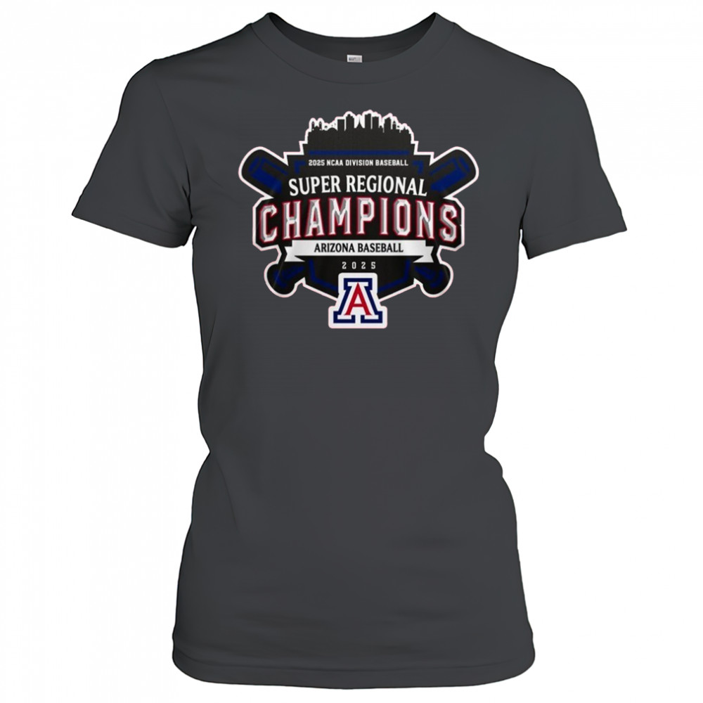 Super Regionals Champions 2025 Arizona Wildcats 2025 NCAA Division Baseball Shirt Women's T-shirt