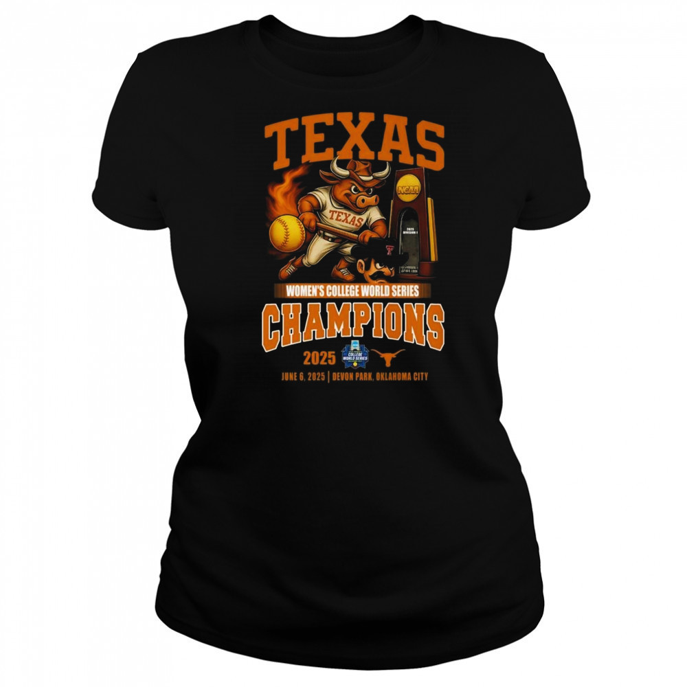 Texas Longhorns Women’s College World Series Champions 2025 Mascot NCAA Shirt Women's T-shirt
