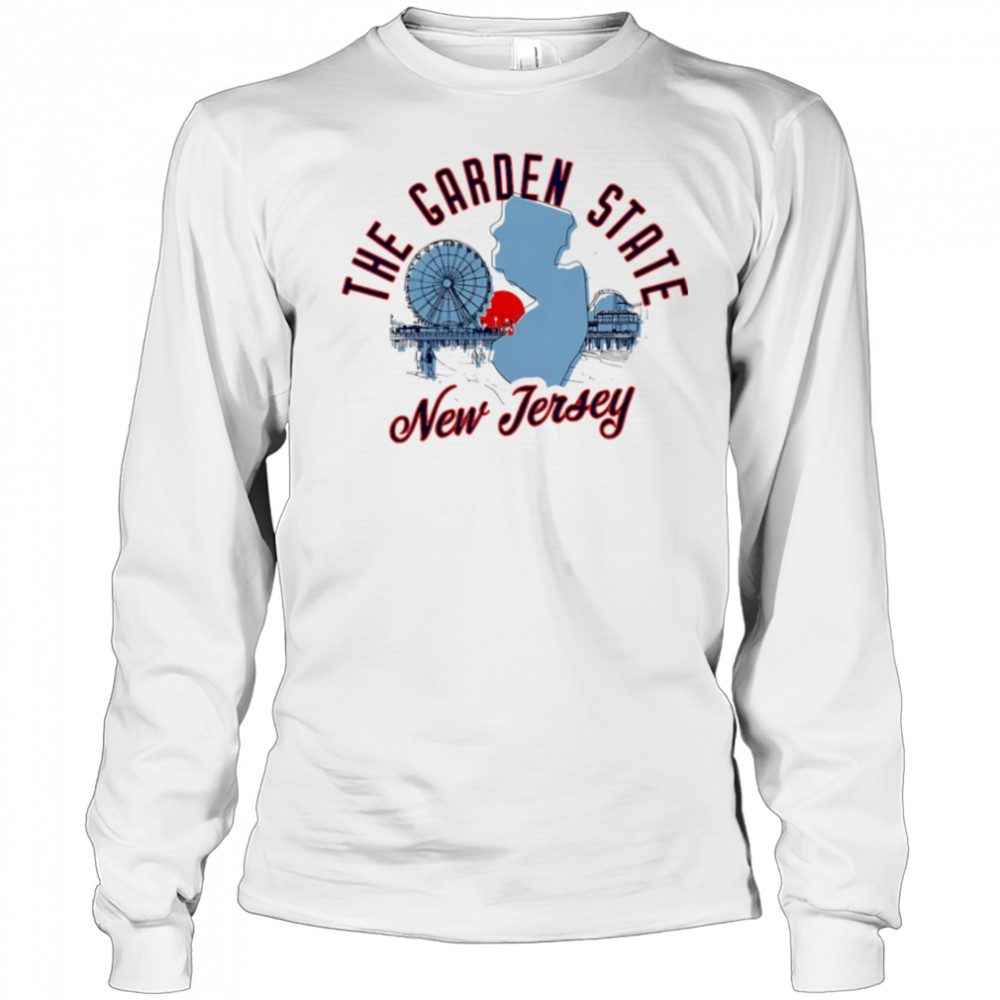 The Garden State New Jersey Skyline Sunset shirt Long Sleeved