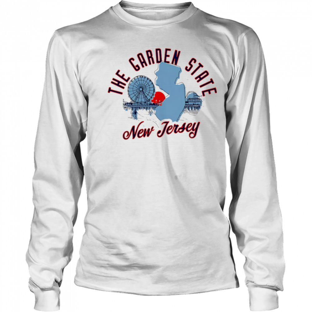 The Garden State New Jersey Skyline Sunset shirt Long Sleeved