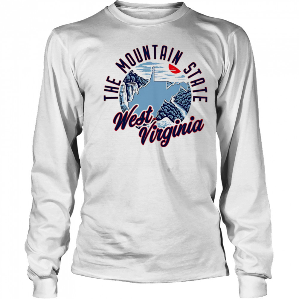 The Mountain State West Virginia Skyline Sunset shirt Long Sleeved
