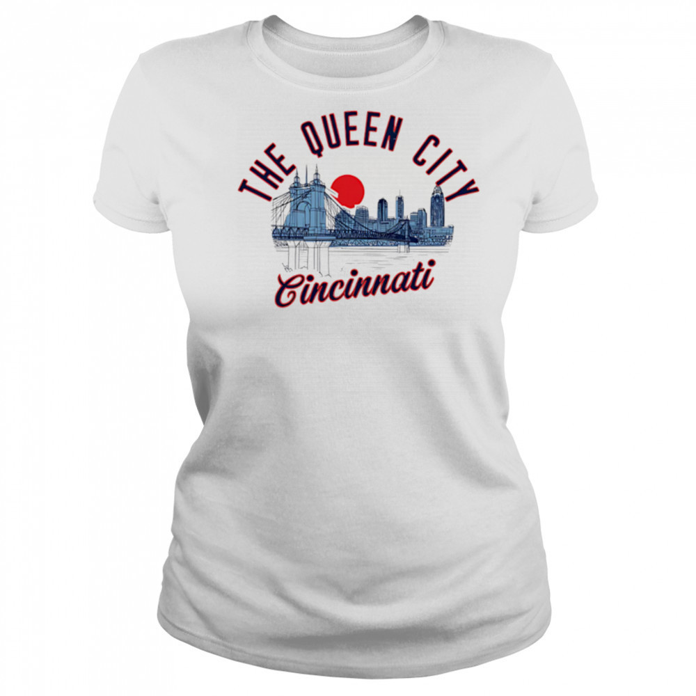 The Queen City Cincinnati Skyline Sunset shirt Women's T-shirt