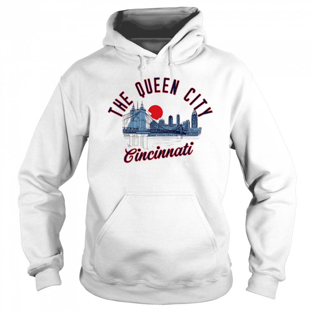 The Queen City Cincinnati Skyline Sunset shirt Sweatshirt