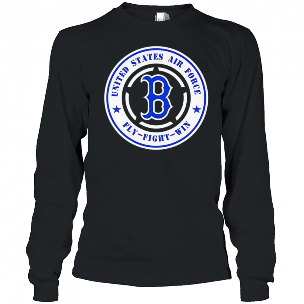 United States Air Force fly-fight-win Boston Red Sox shirt Long Sleeved