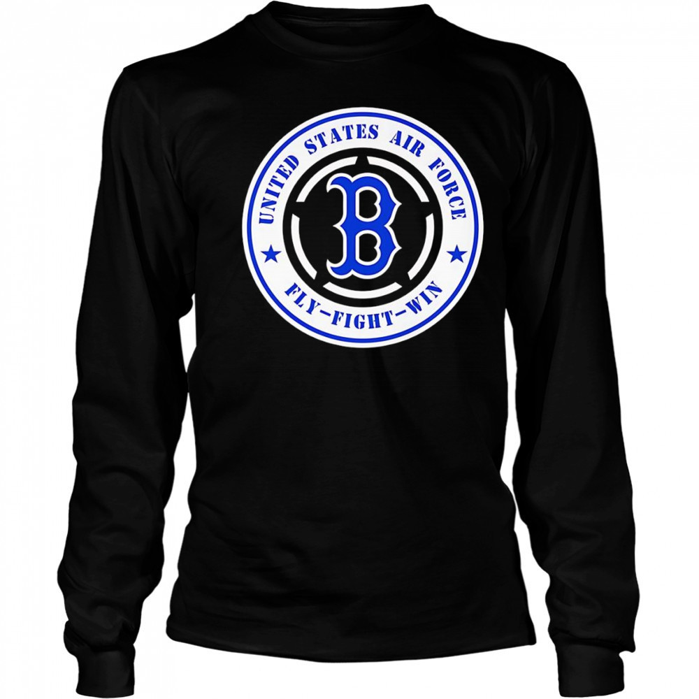United States Air Force fly-fight-win Boston Red Sox shirt Long Sleeved