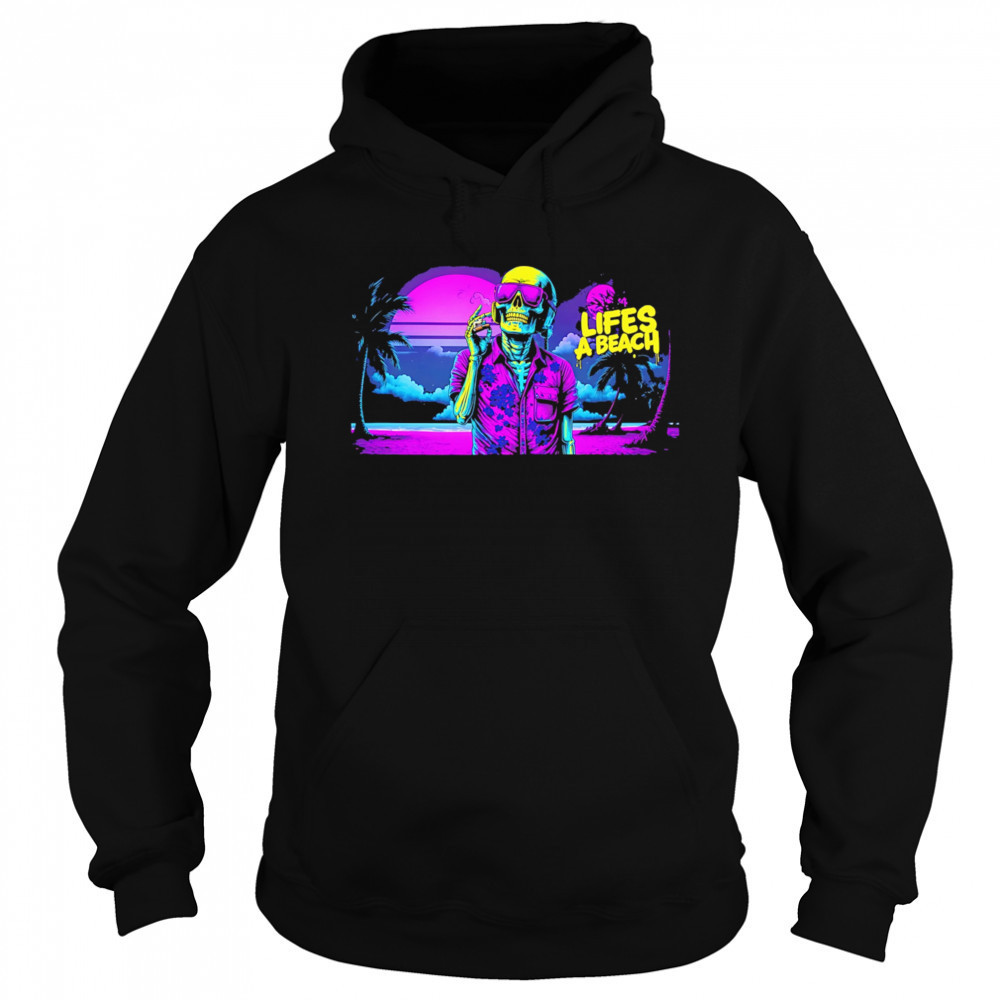 Vibrant Beach Life Skeleton shirt Sweatshirt