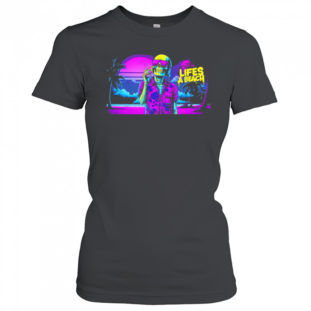 Vibrant Beach Life Skeleton shirt Women's T-shirt