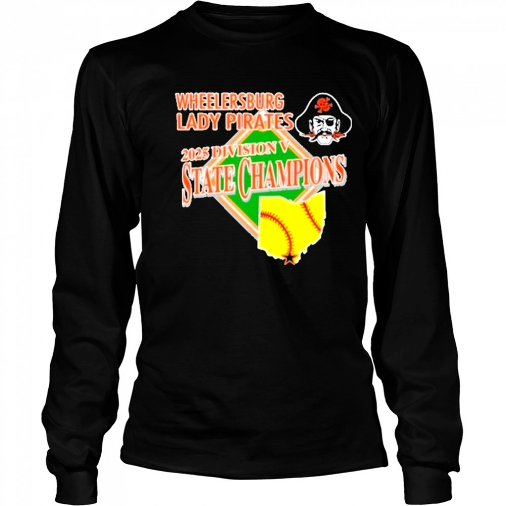 Wheelersburg Softball 2025 Division 5 State Champions Shirt Long Sleeved