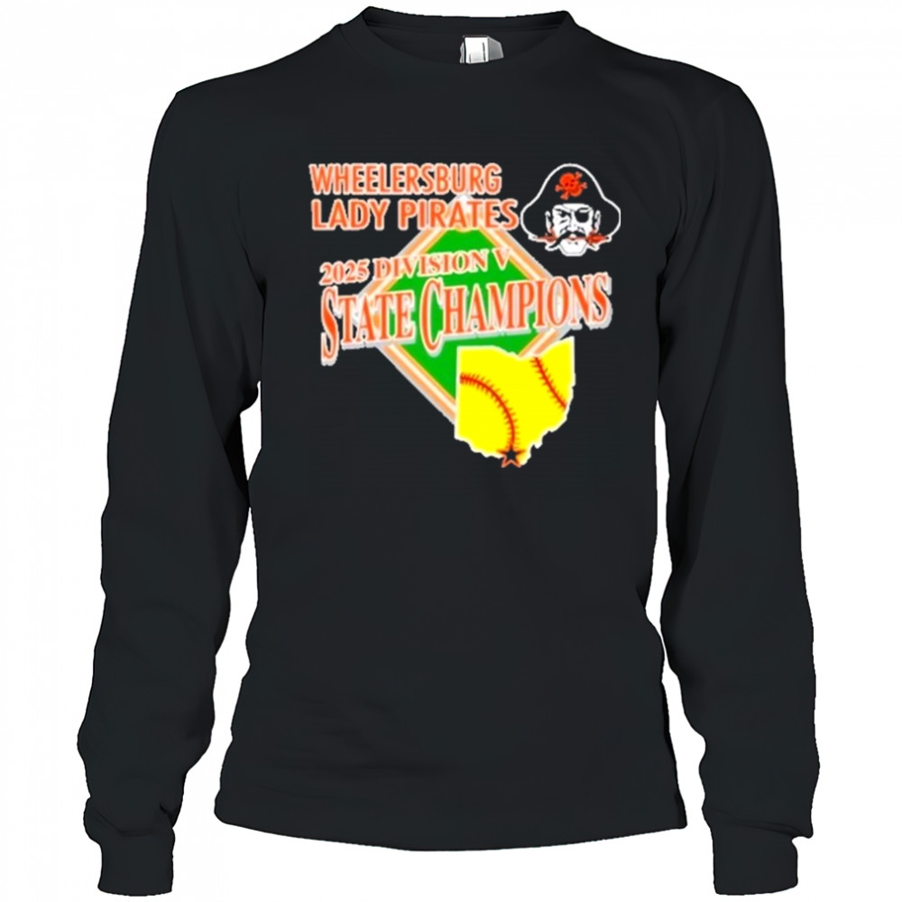 Wheelersburg Softball 2025 Division 5 State Champions Shirt Long Sleeved
