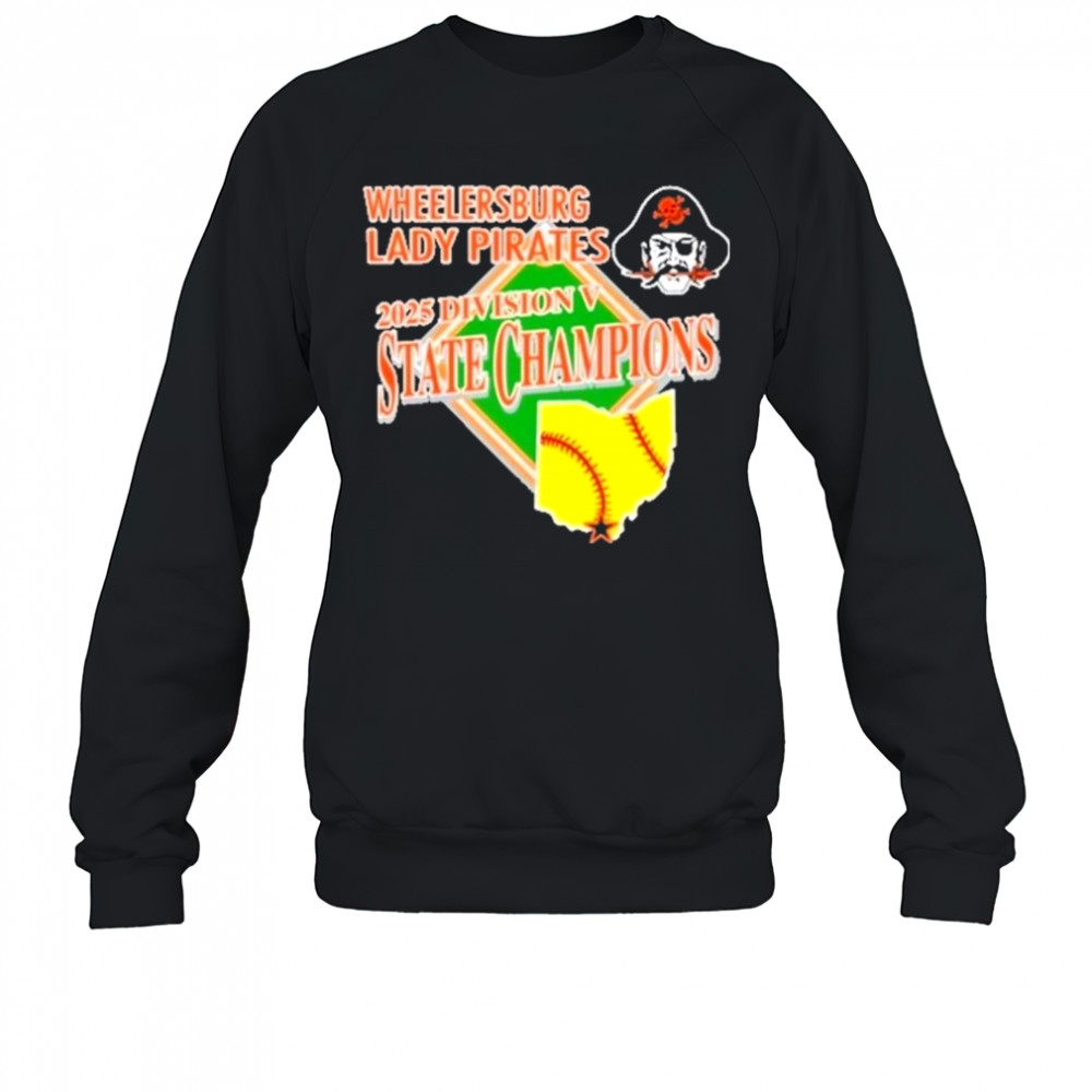 Wheelersburg Softball 2025 Division 5 State Champions Shirt Sweatshirt
