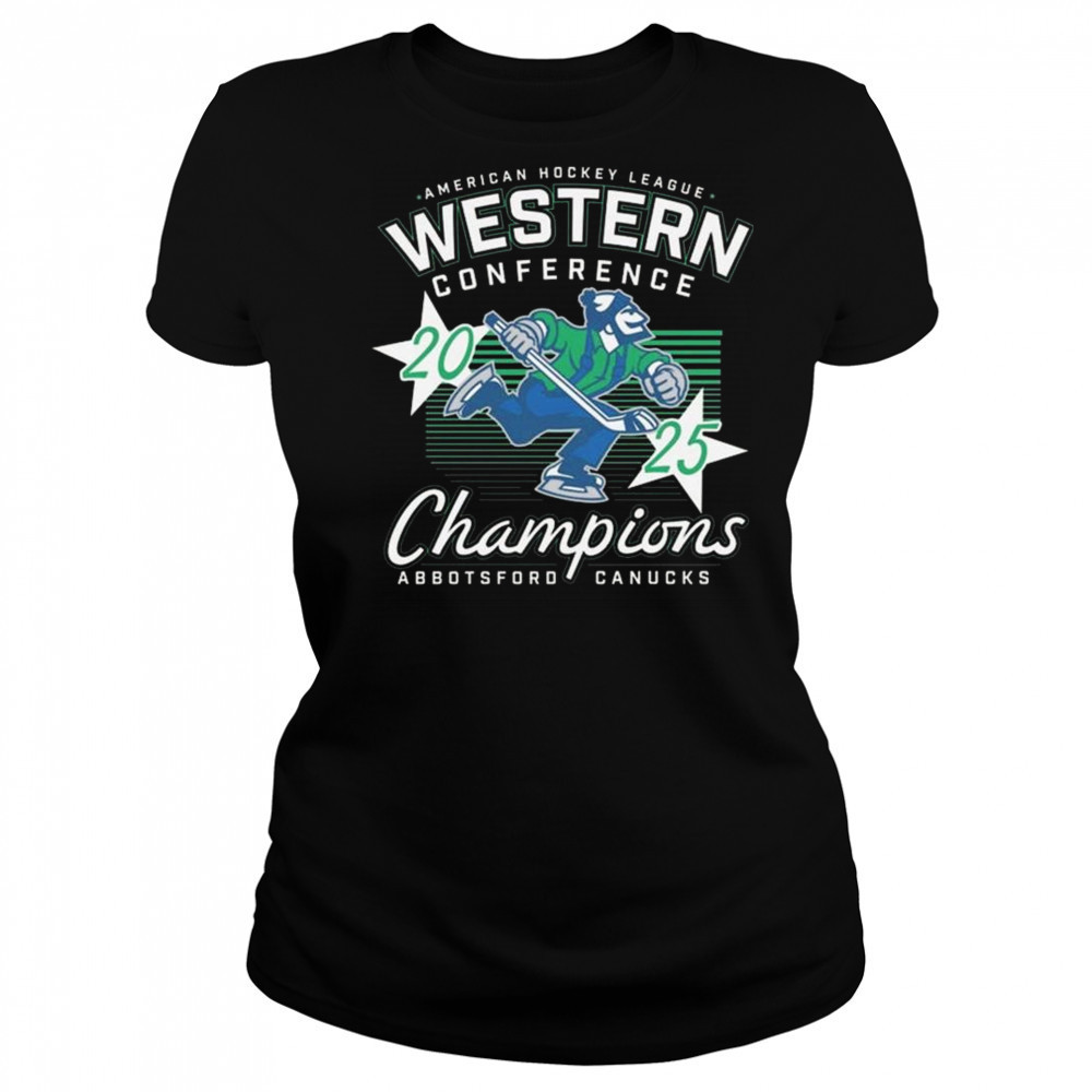 Abbotsford Canucks 2025 Western Conference Champions Shirt Women's T-shirt