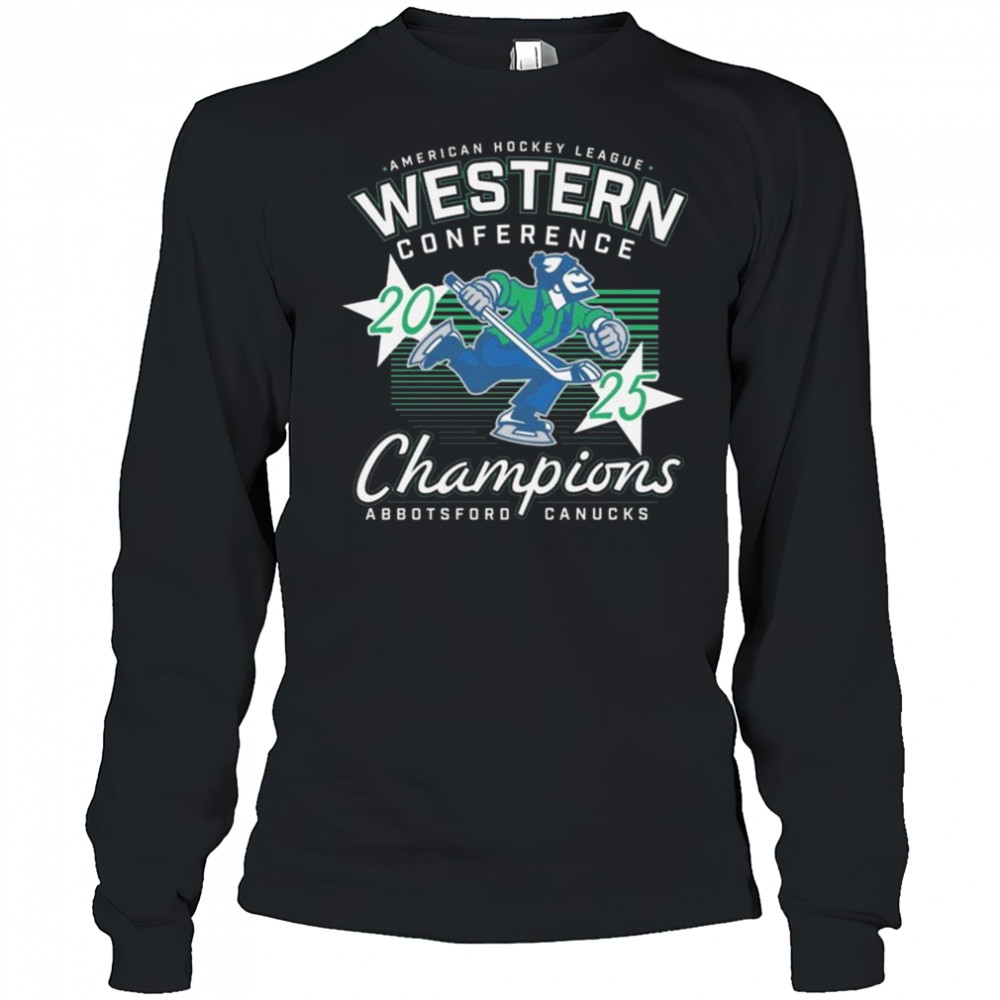 Abbotsford Canucks 2025 Western Conference Champions Shirt Long Sleeved