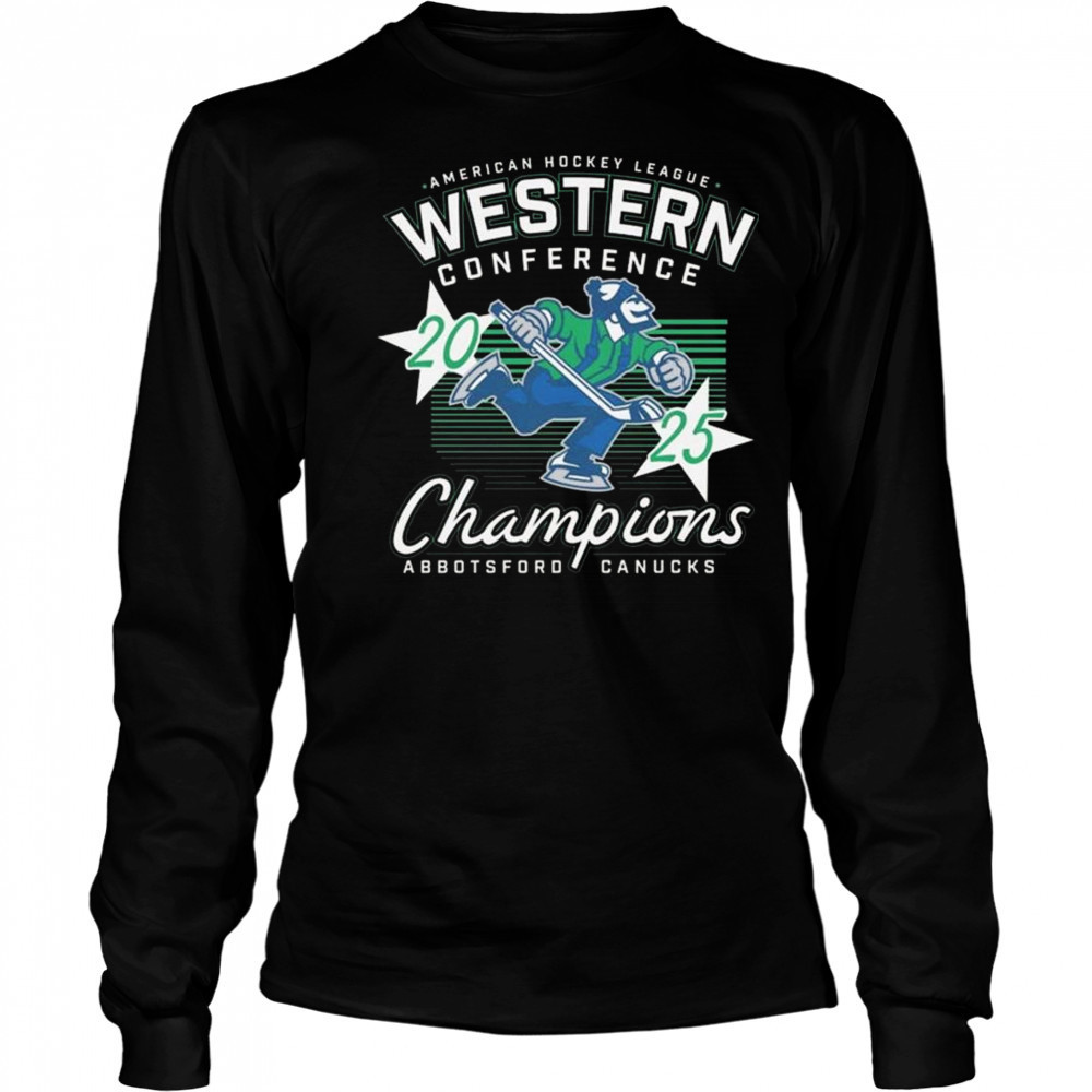 Abbotsford Canucks 2025 Western Conference Champions Shirt Long Sleeved
