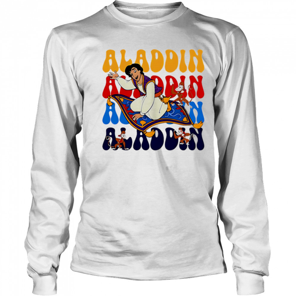 Aladdin repeat cartoon cute shirt Long Sleeved