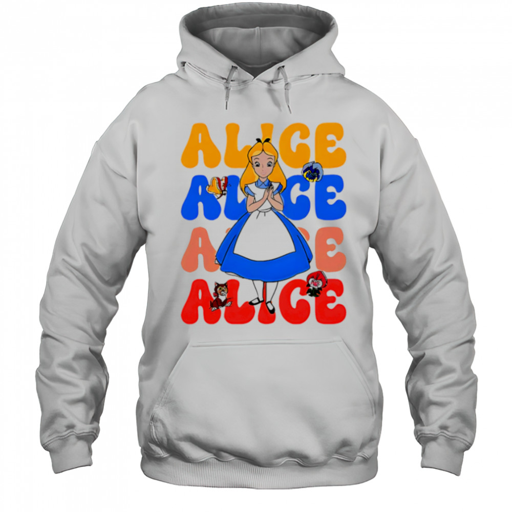 Alice repeat cartoon cute shirt Hoodie