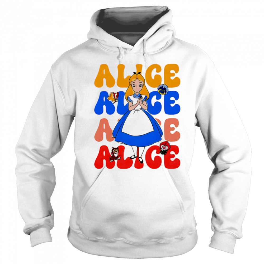 Alice repeat cartoon cute shirt Sweatshirt