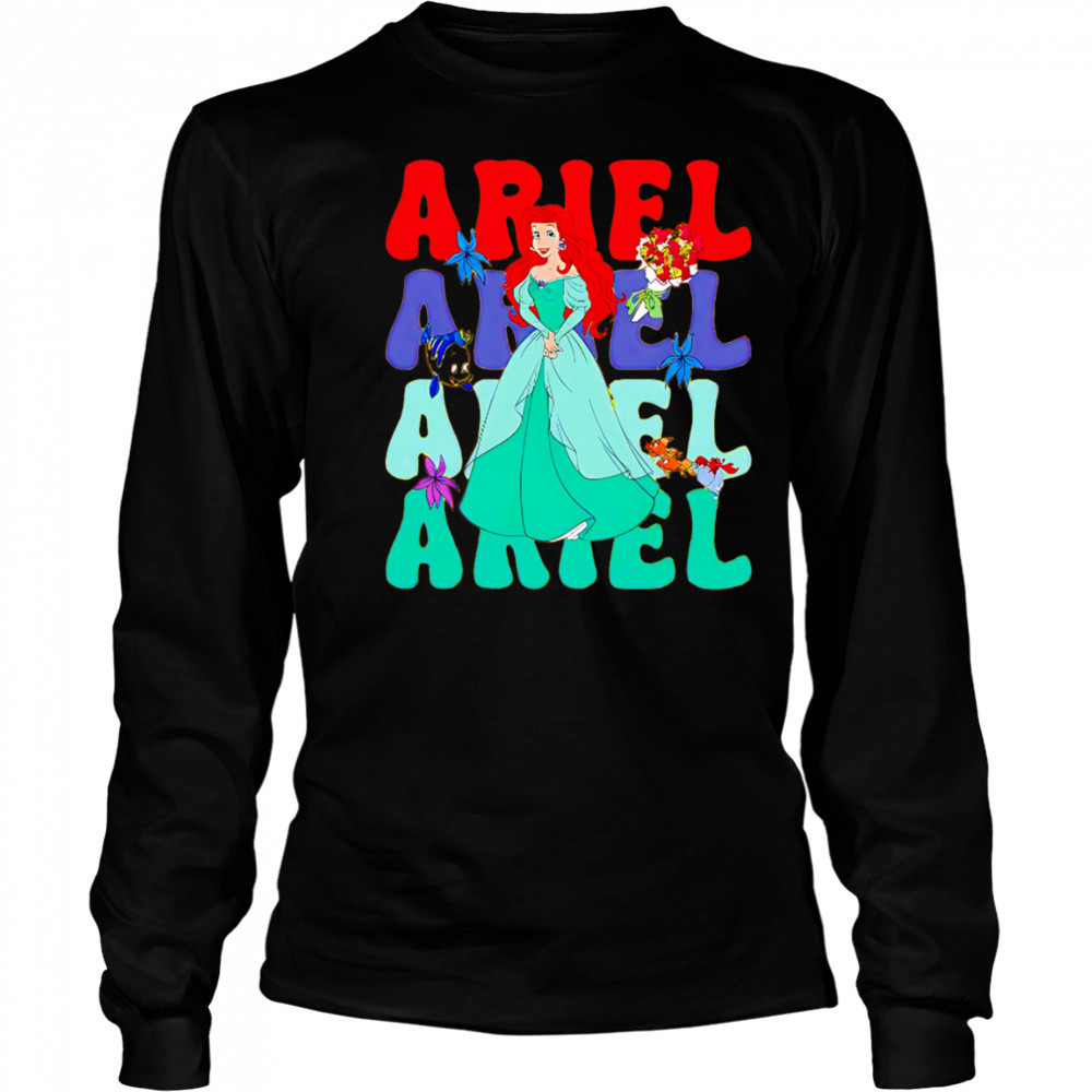 Ariel repeat cartoon cute shirt Long Sleeved