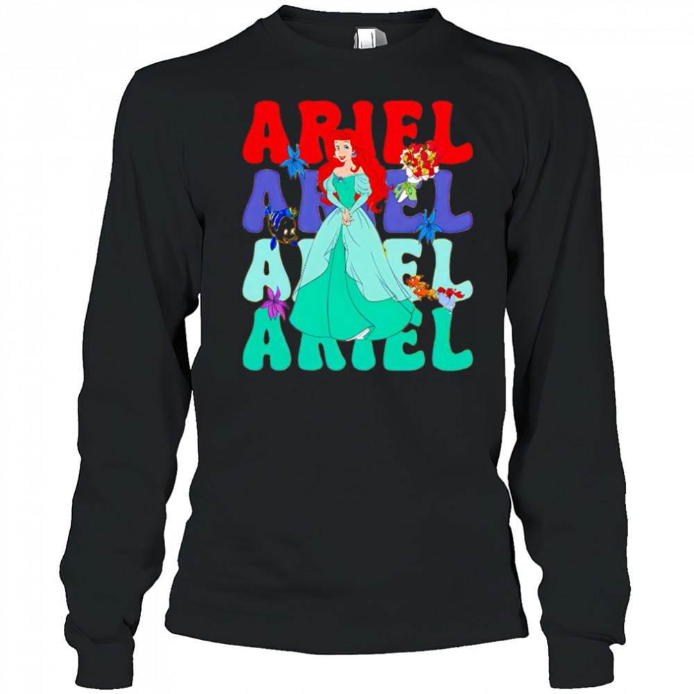 Ariel repeat cartoon cute shirt Long Sleeved