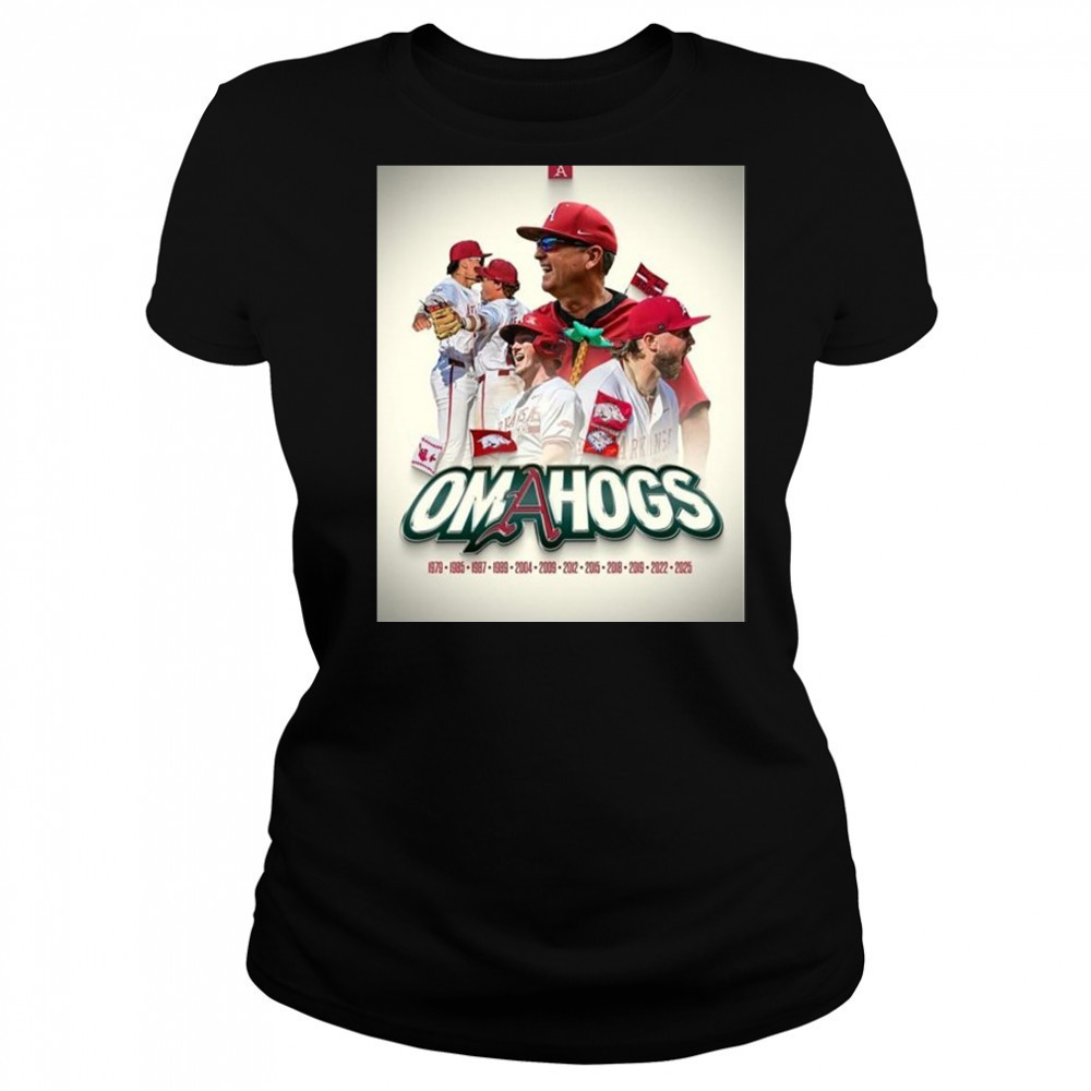 Arkansas Baseball Omahogs 2025 NCAA Super Regional Champions Home Decor Poster T-Shirt Women's T-shirt