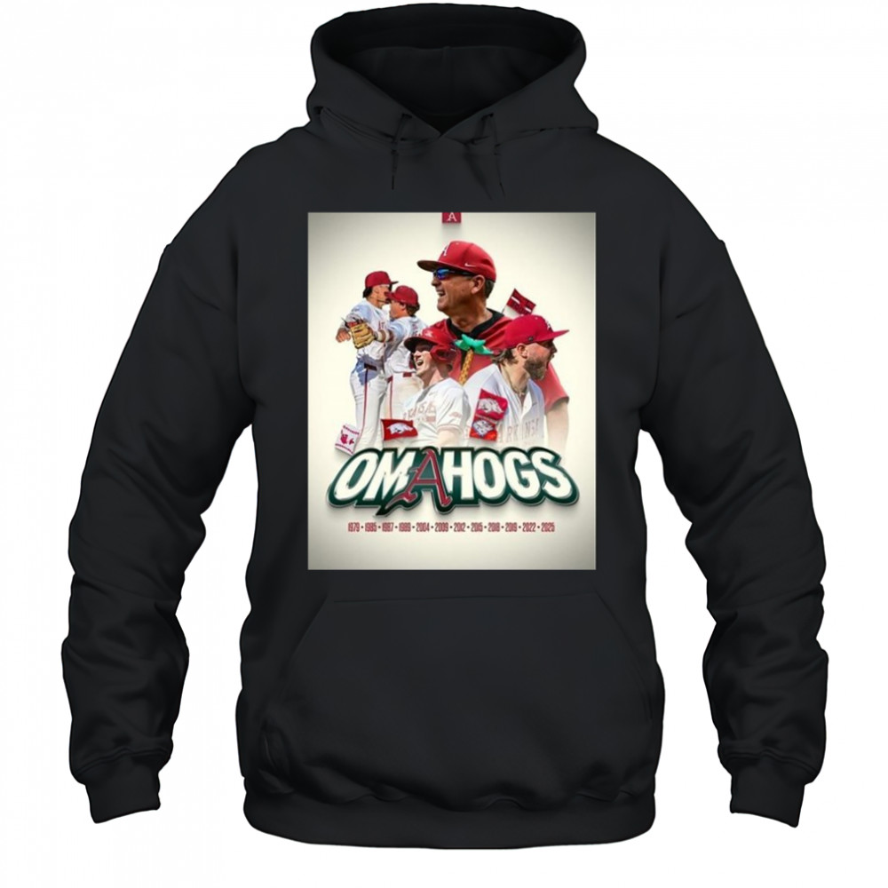 Arkansas Baseball Omahogs 2025 NCAA Super Regional Champions Home Decor Poster T-Shirt Hoodie